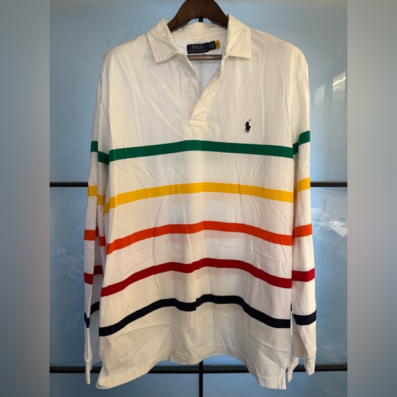 Polo by Ralph Lauren Men's Multicolor Striped Rugby Shirt - Picture 1 of 1